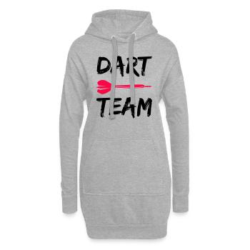 dart team - Hoodie-Kleid - Grau meliert - Vorne