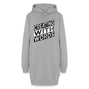 literary arts writing inspiration jokes - Hoodie-Kleid - Grau meliert - Vorne