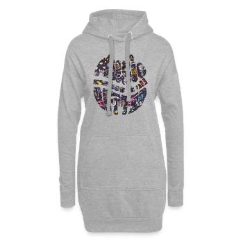 Music makes it all better - Hoodie-Kleid - Grau meliert - Vorne