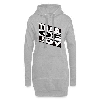 trail riding happy sayings birthday present idea - Hoodie-Kleid - Grau meliert - Vorne