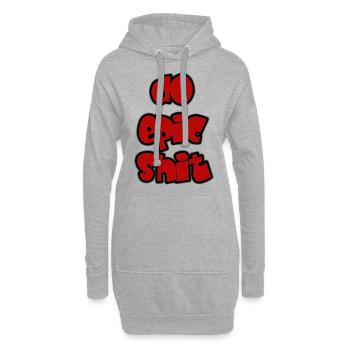 do epic shit - Hoodie-Kleid - Grau meliert - Vorne