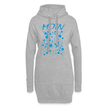 MOIN - Hoodie-Kleid - Grau meliert - Vorne
