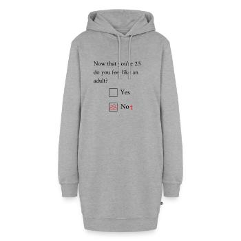 Drôle 25ème anniversaire Anniversaire Célébrant Happy Bday - Sweat-shirt à capuche long Femme - gris chiné - Devant
