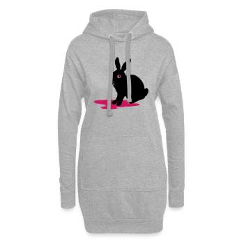 Vampinchen - Hoodie-Kleid - Grau meliert - Vorne
