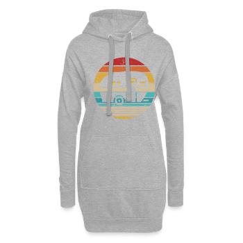 Caravane - Sweat-shirt à capuche long Femme - gris chiné - Devant