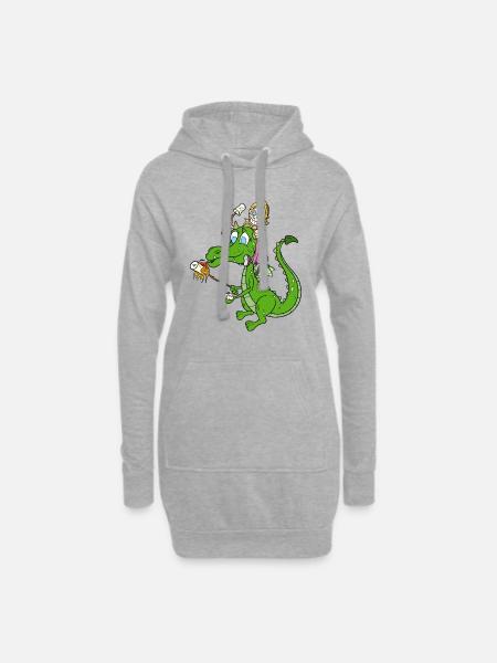 Eternal friendship - Hoodie Dress - heather grey