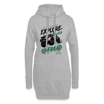 Explore - Véhicules tout-terrain - 4x4 - Sweat-shirt à capuche long Femme - gris chiné - Devant