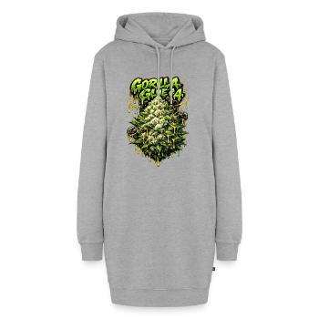 Gorilla Glue #4 Graffiti Bud Print - Sweat-shirt à capuche long Femme - gris chiné - Devant