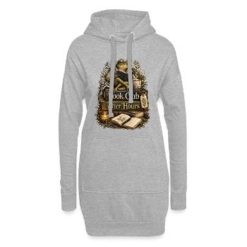 Book Club After Hours Frosch - Hoodie-Kleid - Grau meliert - Vorne