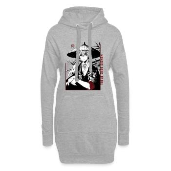 Samurai  - Hoodie-Kleid - Grau meliert - Vorne