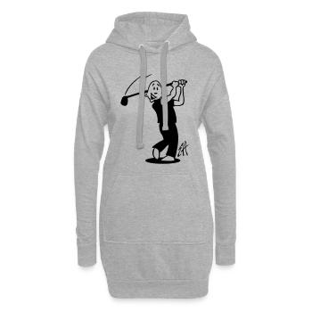 Golf - Sweat-shirt à capuche long Femme - gris chiné - Devant