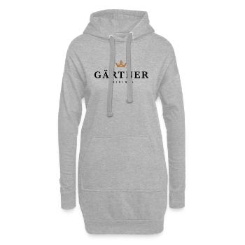 Gärtner - Hoodie-Kleid - Grau meliert - Vorne