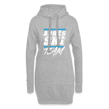 apres ski team - Hoodie-Kleid - Grau meliert - Vorne