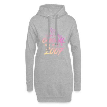 Édition limitée 2007 originale - Sweat-shirt à capuche long Femme - gris chiné - Devant