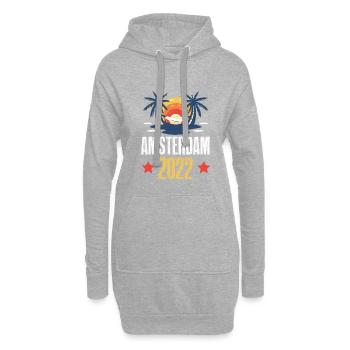 Amsterdam 2022 - Hoodie-Kleid - Grau meliert - Vorne