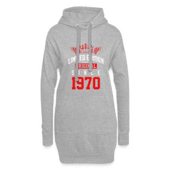 Édition limitée 1970 - Sweat-shirt à capuche long Femme - gris chiné - Devant