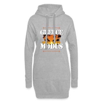 Greece Modus - Hoodie-Kleid - Grau meliert - Vorne