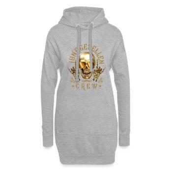 junggesellen abschied crew skelett party - Hoodie-Kleid - Grau meliert - Vorne