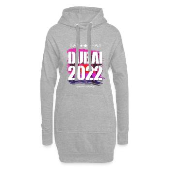 Dubai 2022 - Hoodie-Kleid - Grau meliert - Vorne