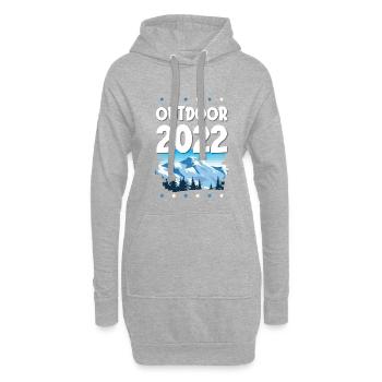 Outdoor 2022 - Hoodie-Kleid - Grau meliert - Vorne