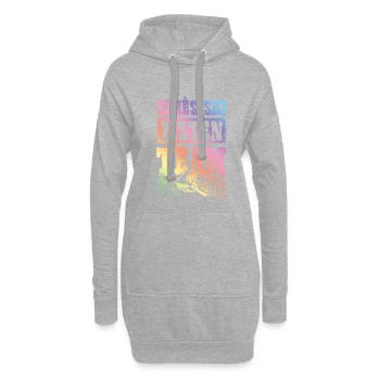 Apres ski Pisten Team - Hoodie-Kleid - Grau meliert - Vorne