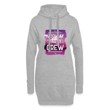 Équipage de la fête de Norvège - Sweat-shirt à capuche long Femme - gris chiné - Devant