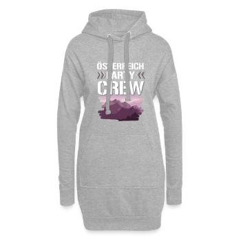 Équipe de fête de l’Autriche - Sweat-shirt à capuche long Femme - gris chiné - Devant