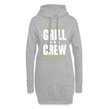 Grill Crew - Hoodie-Kleid - Grau meliert - Vorne