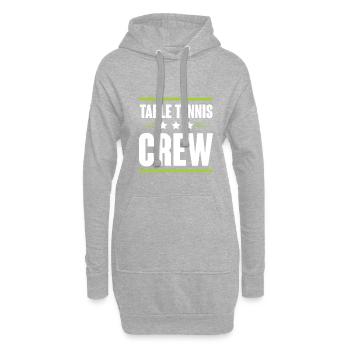 Table Tennis Crew - Hoodie-Kleid - Grau meliert - Vorne