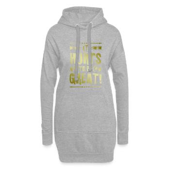 Mma Mixed matrial arts - Hoodie-Kleid - Grau meliert - Vorne