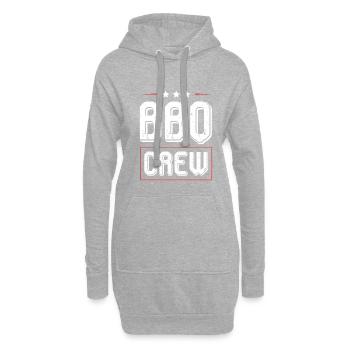 Équipe de barbecue - Sweat-shirt à capuche long Femme - gris chiné - Devant