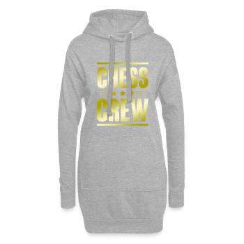 Chess Crew - Hoodie-Kleid - Grau meliert - Vorne