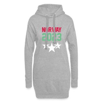 Norway 2023 Krone - Hoodie-Kleid - Grau meliert - Vorne