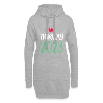 Norway 2023 - Hoodie-Kleid - Grau meliert - Vorne
