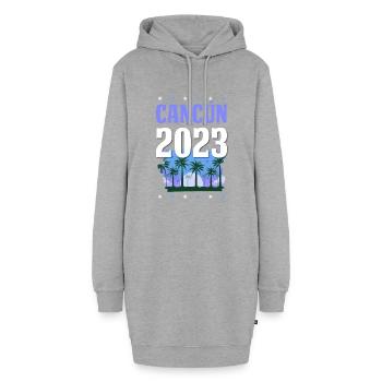 Cancun 2023 - Hoodie-Kleid - Grau meliert - Vorne