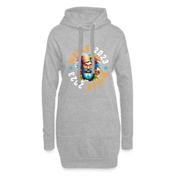 Malle 2023 Tourisme Roi Majorque - Sweat-shirt à capuche long Femme - gris chiné - Devant