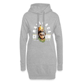 Mallorca Monkey 2023 Équipage Malle - Sweat-shirt à capuche long Femme - gris chiné - Devant