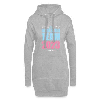 Apres Ski 2023 - Hoodie-Kleid - Grau meliert - Vorne