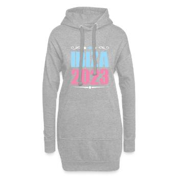 Ibiza 2023 - Hoodie-Kleid - Grau meliert - Vorne