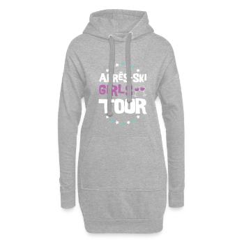Après-Ski Girls Tour - Sweat-shirt à capuche long Femme - gris chiné - Devant