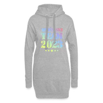 Apres Ski 2023 - Hoodie-Kleid - Grau meliert - Vorne