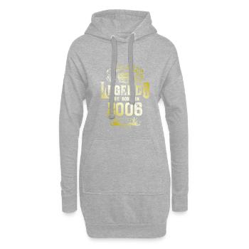 2006 legends geburtstag - Hoodie-Kleid - Grau meliert - Vorne