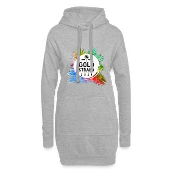 Sables d’Or 2024 Coloré - Sweat-shirt à capuche long Femme - gris chiné - Devant