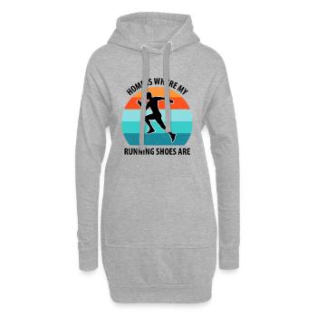 Floorball Floorball Hockey sur gazon Hockey en salle - Sweat-shirt à capuche long Femme - gris chiné - Devant