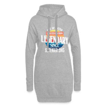 Limited Edition Legendär seit September 2005 - Hoodie-Kleid - Grau meliert - Vorne