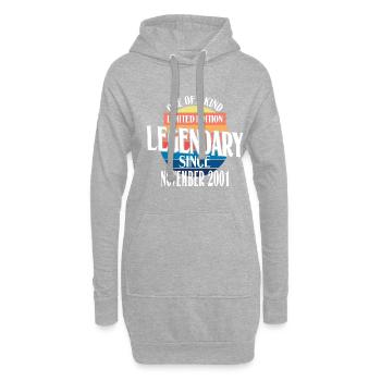 Limited Edition Legendär seit November 2001 - Hoodie-Kleid - Grau meliert - Vorne