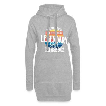 Limited Edition Legendär seit Dezember 2002 - Hoodie-Kleid - Grau meliert - Vorne