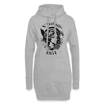 Vintage 1951 - Hoodie Dress - heather grey - Front