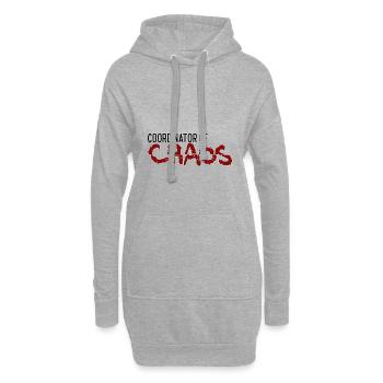 Manager - Hoodie-Kleid - Grau meliert - Vorne