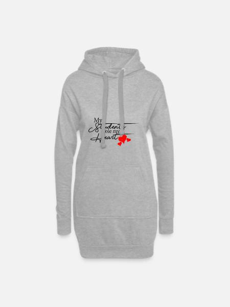 Enseignants - Sweat-shirt à capuche long Femme - gris chiné
